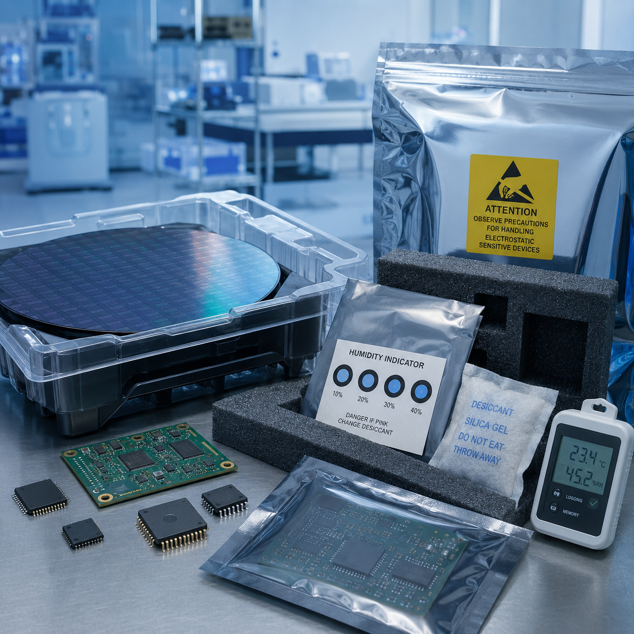 Electronics and semiconductor controlled logistics