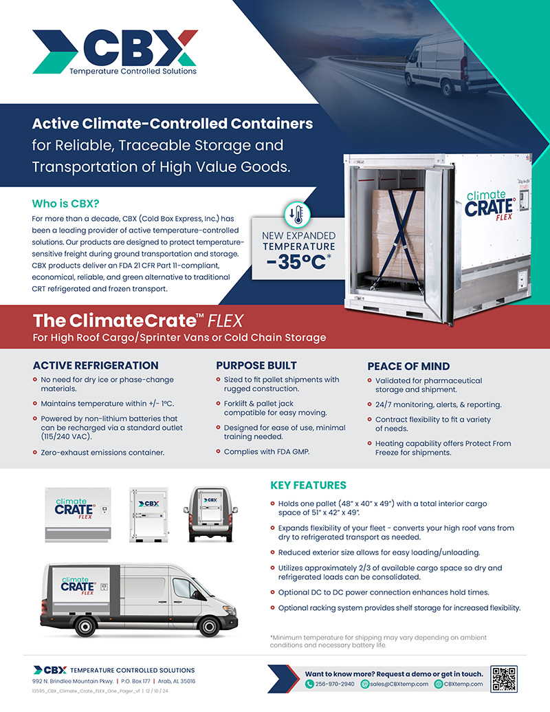 Active Climate-Controlled Containers